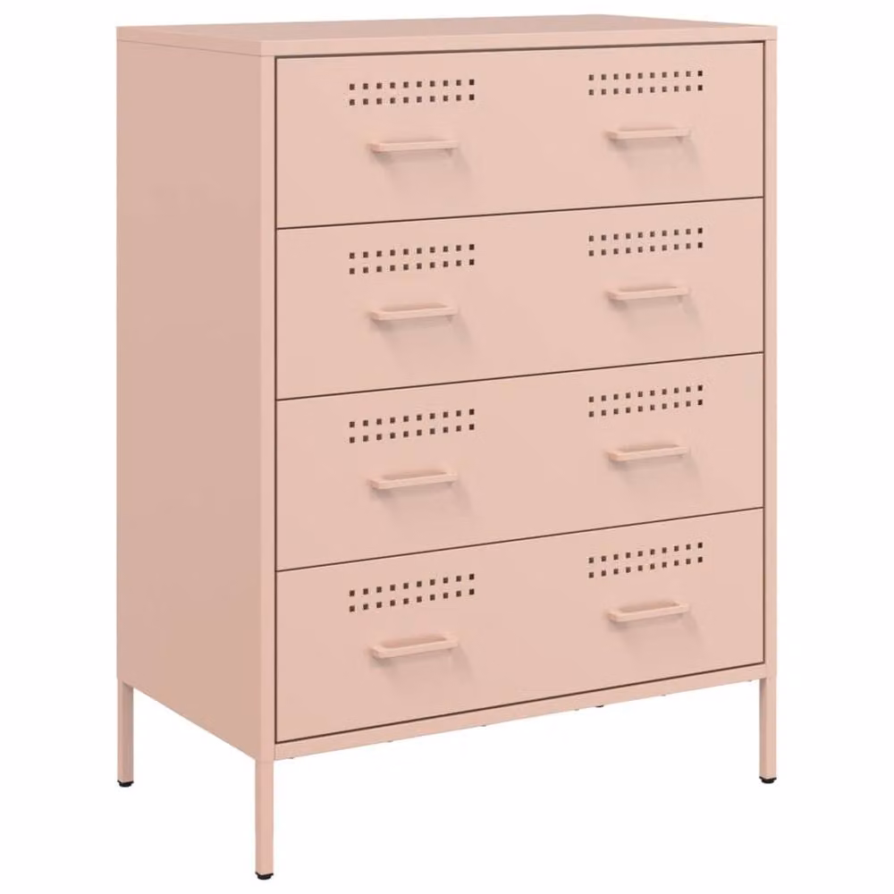 Berkfield Home Pink Metal Sideboard W/D/H: 68 x 39 x 89 cm – 2