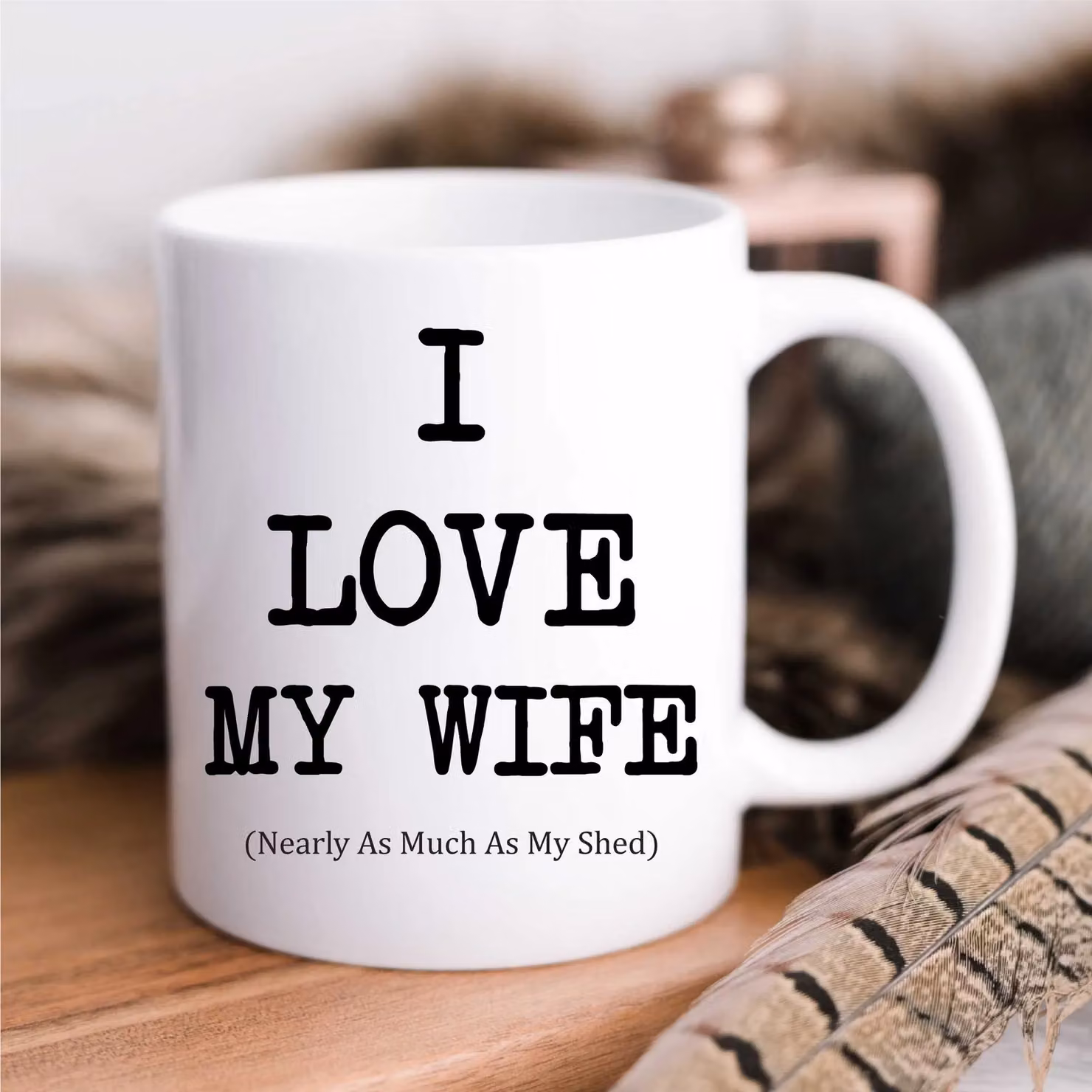 60 Second Makeover Limited I Love My Wife Nearly As Much As My Shed Mug, White – 2