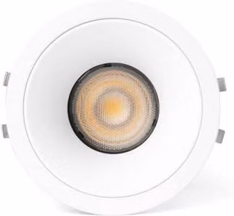 Netlighting Lox Trimless Recessed Round Downlight in White, 3000K Warm White