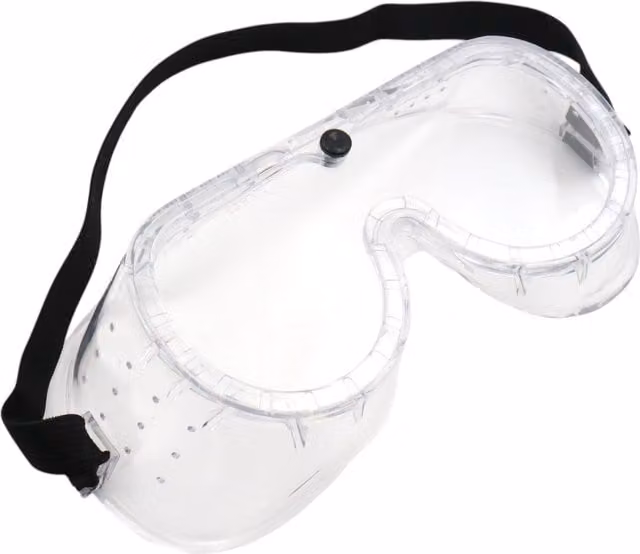 Hilka Full Vision Flexible Frame Safety Goggles in Clear