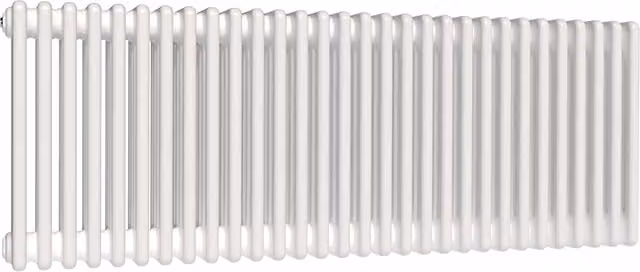 Lux Heat White Horizontal 4 Column Traditional Steel Radiator, H: 50 cm, W: 137 cm