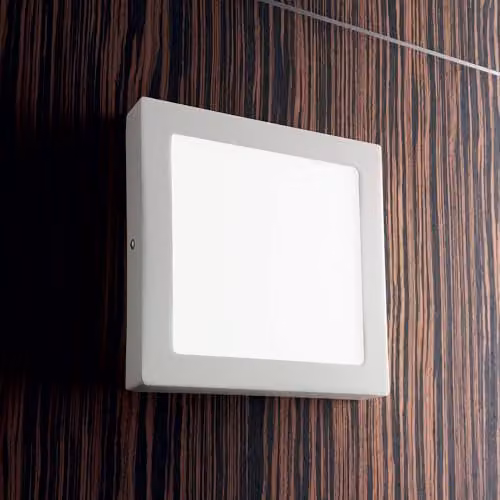 Netlighting Universal LED Square Small Flush Ceiling Light in White