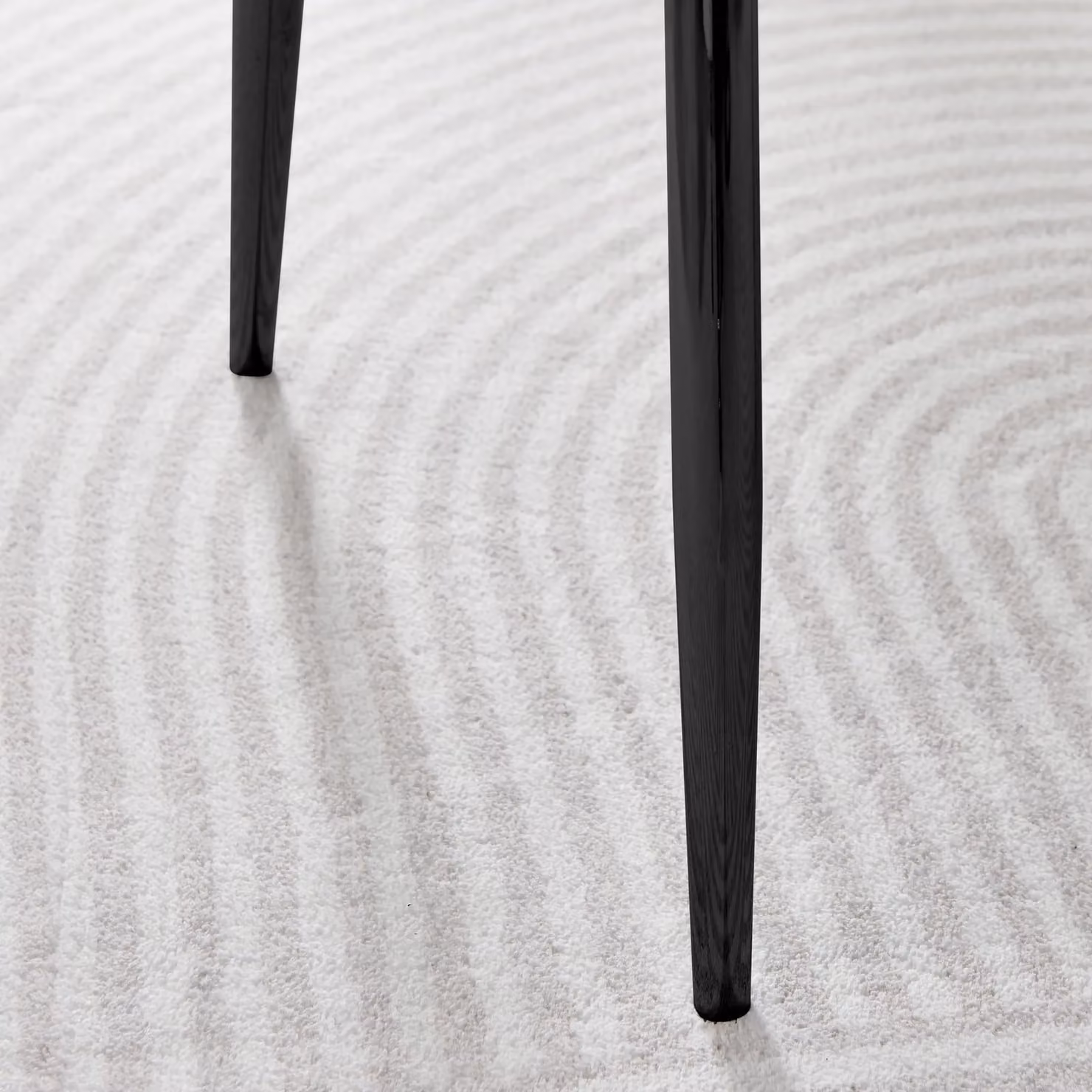 FurnitureboxUK Pesaro Set of 2 Luxury Velvet Dining Chairs with Diamond Stitched Back and Black Metal Legs in Grey – 3