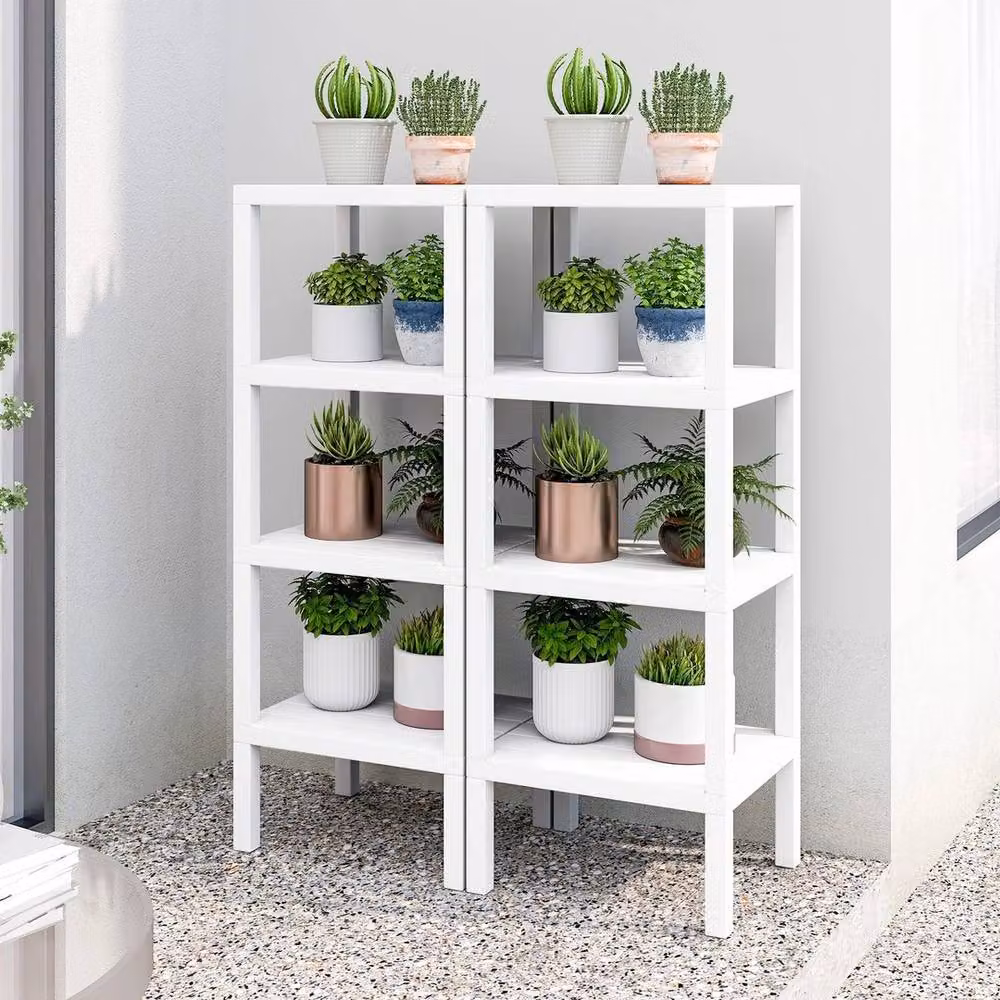 Kelvenix Narrow Freestanding Bathroom Organizer Unit in White – 3