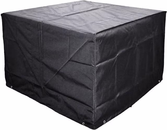 Cozy Bay EZBreathe 8 Seat Cube Set Cover in Black Polyester