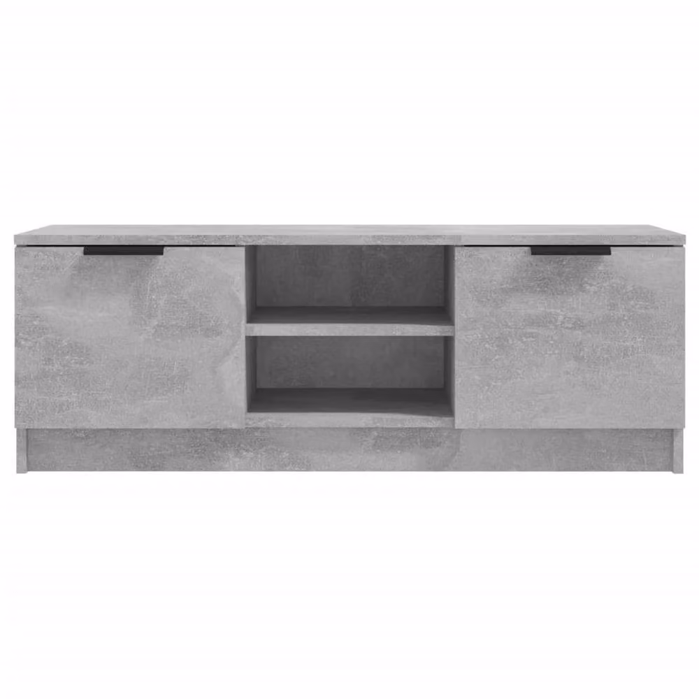 Berkfield Home Modern TV Cabinet in Concrete Grey, W/D/H: 102 x 35 x 36.5 cm – 3