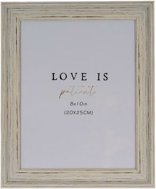 Lemon Pavilion Furniture and Decor Alba Rectangular Wood Photo Frame, White, 8x10 – 1