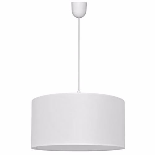 Netlighting Helam Alba Cylindrical Pendant Ceiling Light in White, Diameter: 40 cm