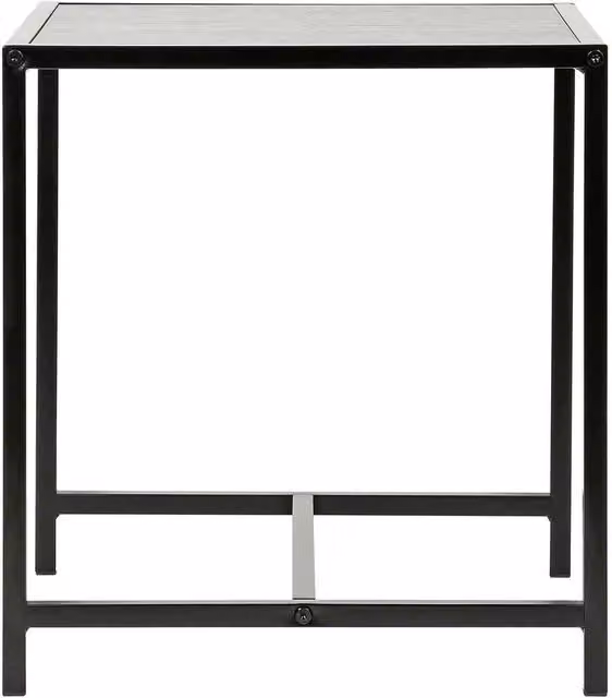 KORVIXA Modern Black Side End Table and Nightstand