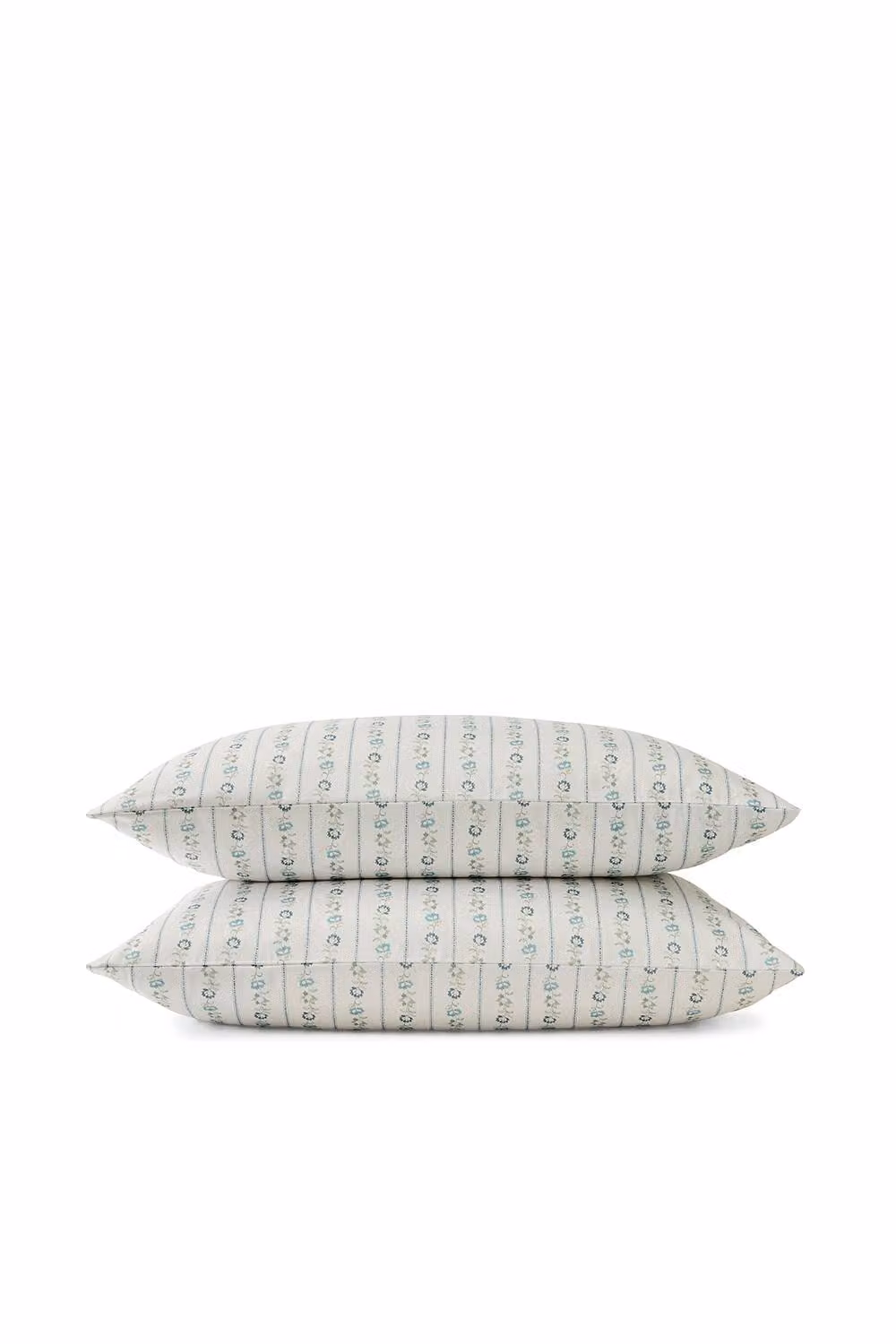 Christy Rosamund Botanical Blue Cotton Sateen Standard Pillowcase Pair – 2