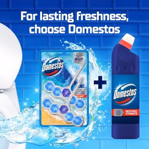 Domestos Original Disinfecting Thick Bleach, 2 L, 3 Pack, Blue – 6