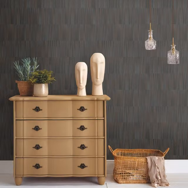 Erismann Modern Geometric Abstract Vinyl Wallpaper in Brown and Grey