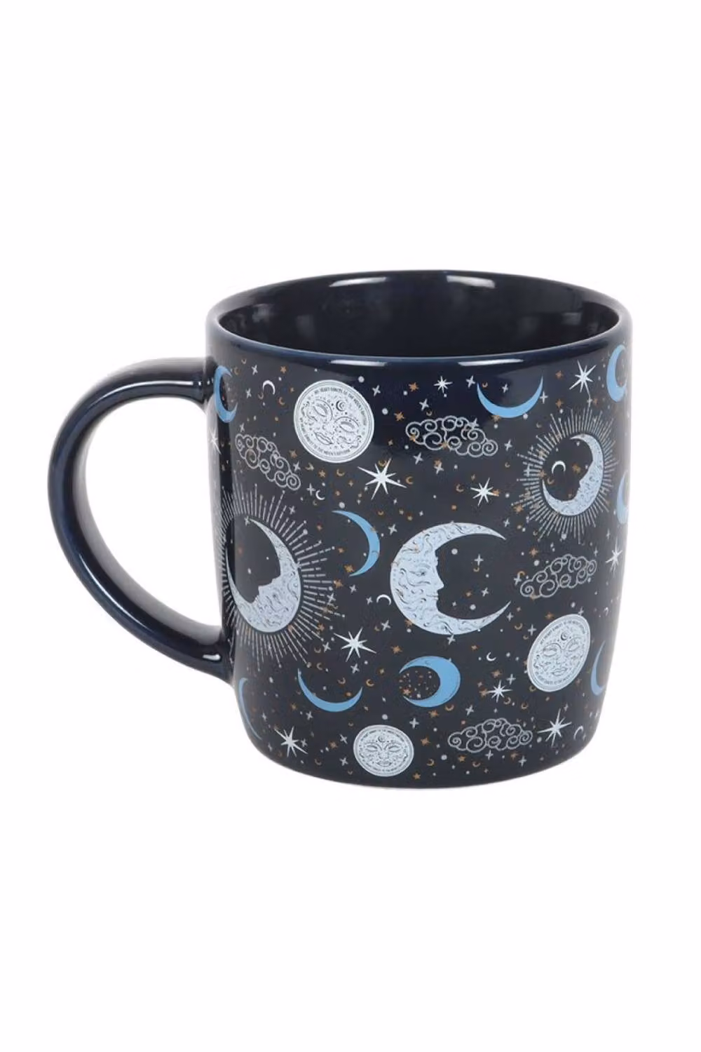 KDMD Blue Moon Print Mug, Blue, 500 ml – 2