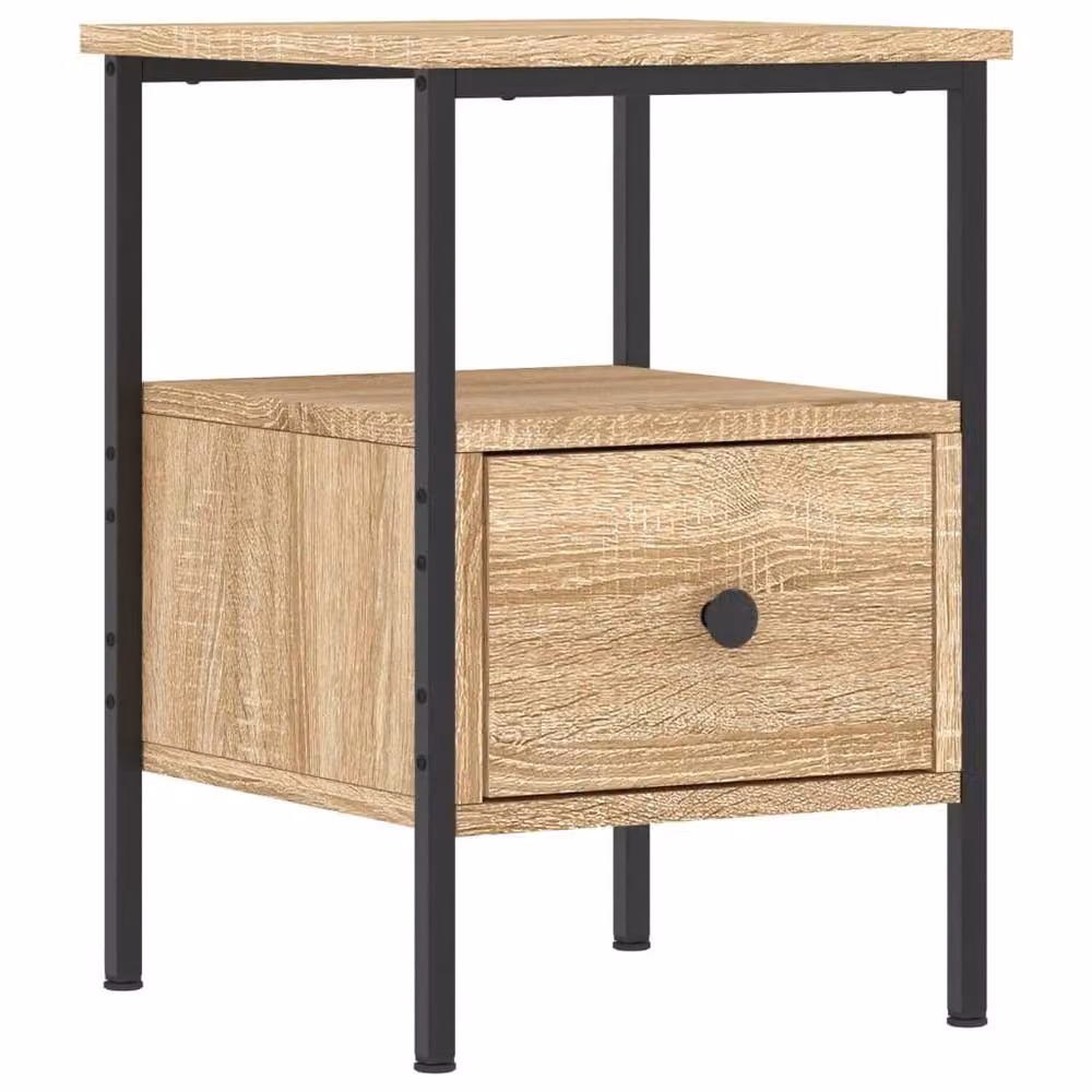 Berkfield Home Set of 2 Bedside Cabinets in Sonoma Oak Brown, W/D/H: 34 x 36 x 50 cm – 2