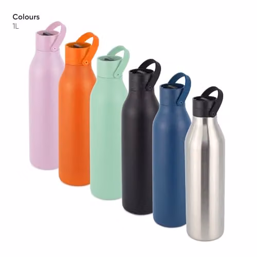 Circular & Co Recycled Stainless Steel Water Bottle, 1L, Silver – 3