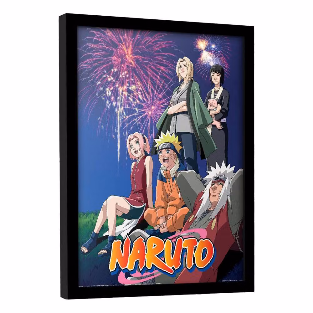 Naruto Fireworks Framed Paper Wall Poster in Multicolour – 3