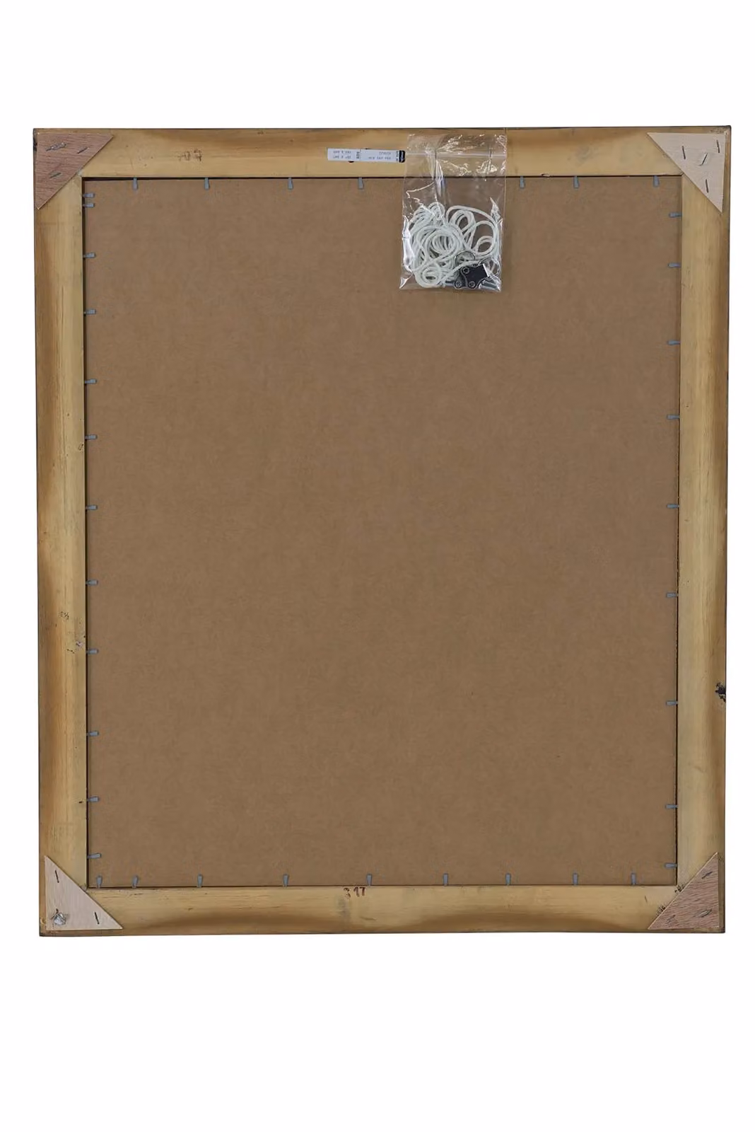 MirrorOutlet Fraser Gold Beaded Rectangular Wall Mirror, W: 61 cm, H: 71 cm – 5