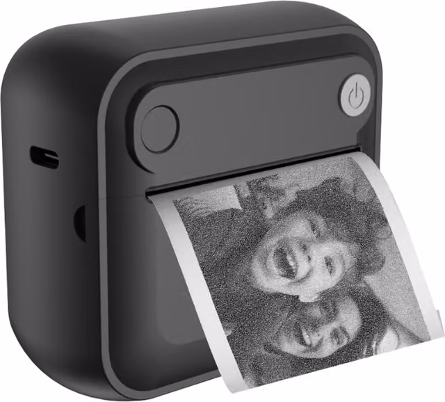 Denver Bluetooth Thermal Printer with Rechargeable Battery, Black
