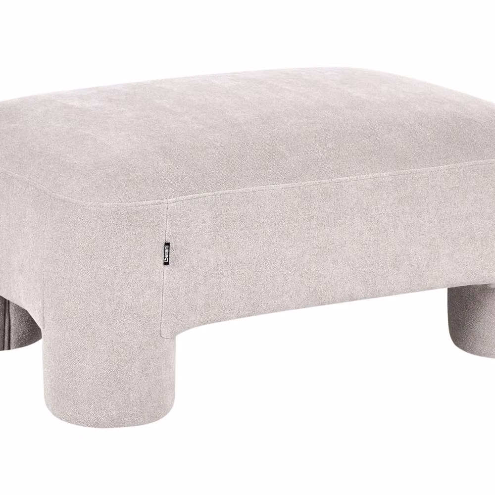 Wyld Haus Soft Body Rectangular Fabric Ottoman in Beige – 2