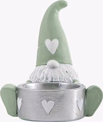 Perch & Parrow Elfi Gonk Green Ceramic Tealight Holder