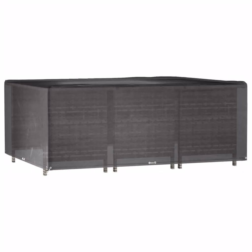 Berkfield Home Rectangular Garden Furniture Cover with 16 Eyelets, Black, W: 278 cm, D: 204 cm, H: 105 cm – 2