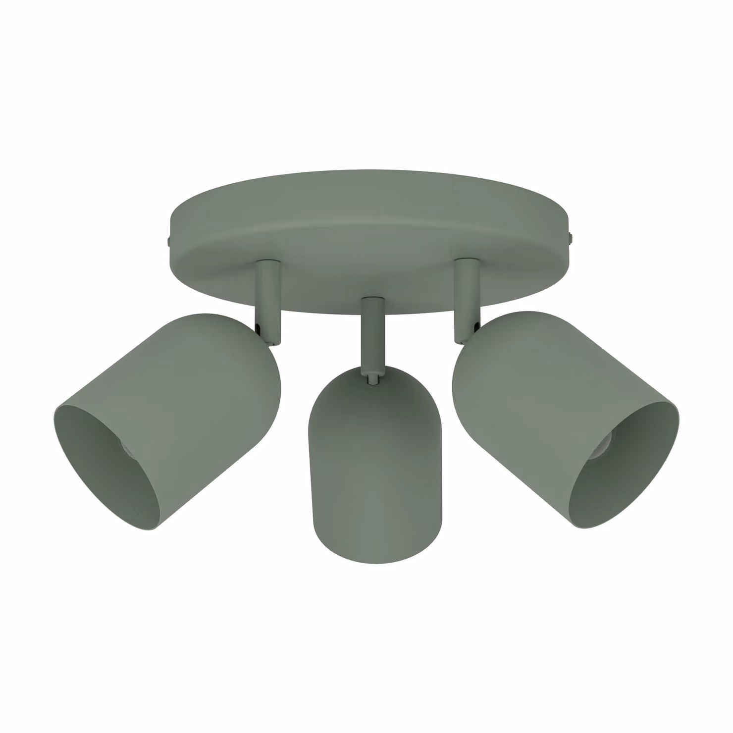 Eglo Tilston Minimalist Triple Steel Ceiling Spotlight, Green – 2
