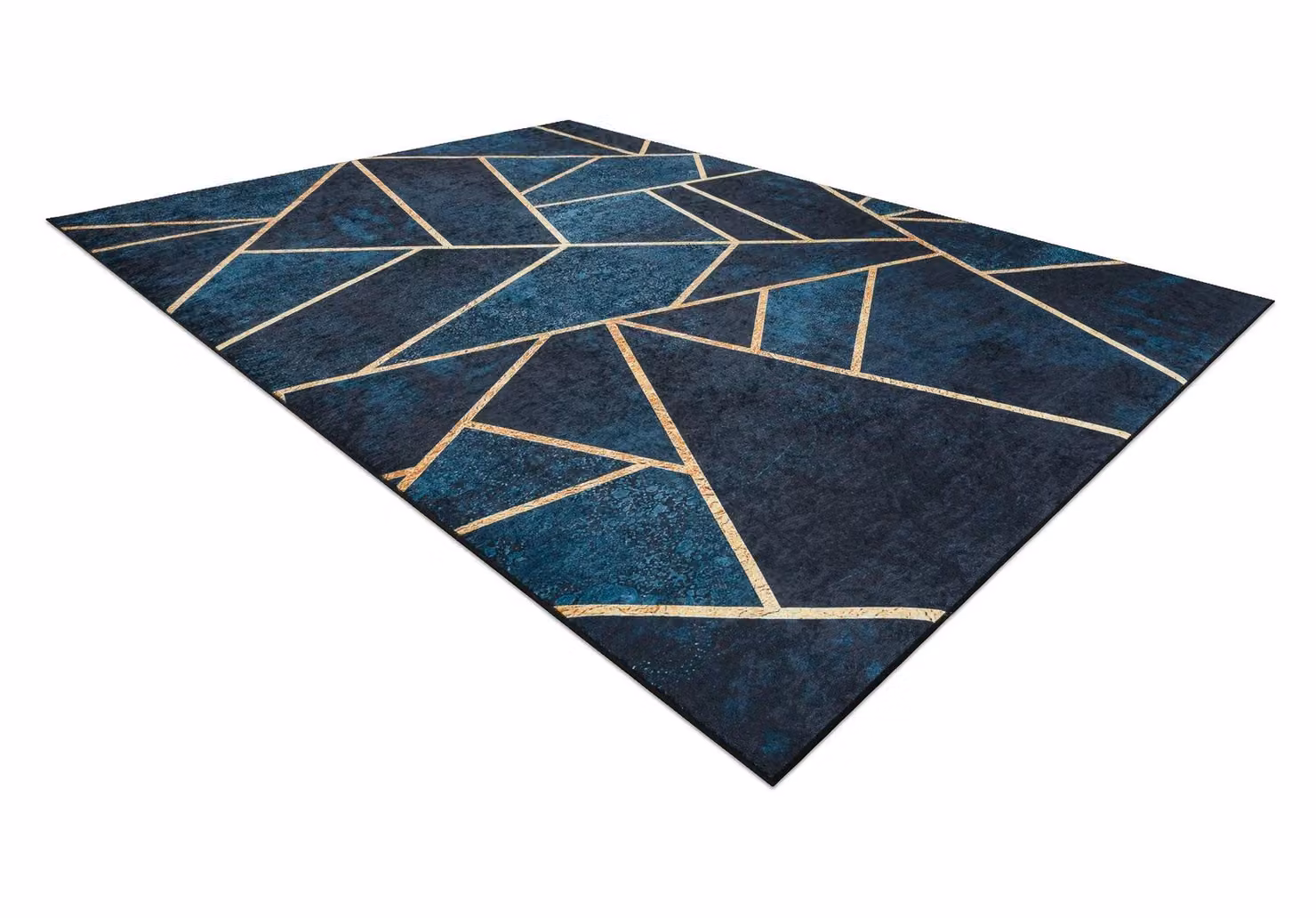 RugsX Andre Blue Geometric Modern Polyester Rug, W: 120 cm, L: 170 cm – 2