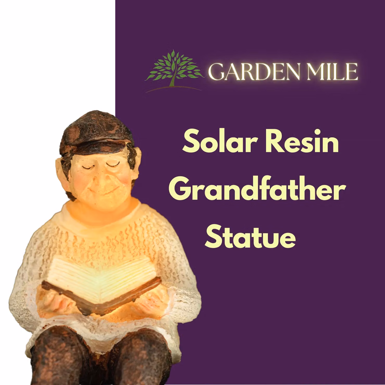 Marco Paul Sitting Grandparent Multicolour Polyresin Garden Ornaments – 5