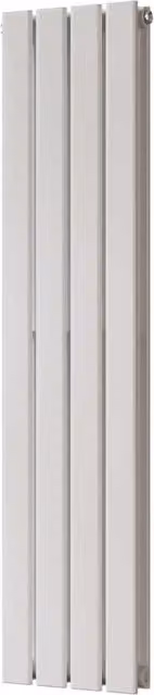 Typhoon White Vertical Double Panel Steel Radiator, H: 120 cm, W: 27.2 cm