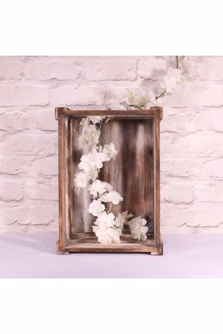 KDMD White Blossom Garland with Spring Flowers and Foliage, 2.1m