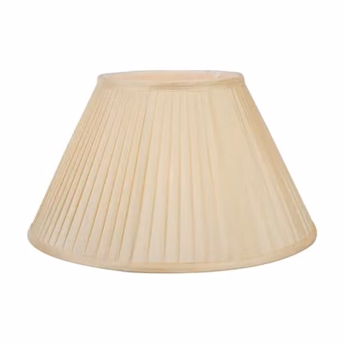 Ruma Pacific Lifestyle Almond Silk Pleated Empire Lampshade in Beige