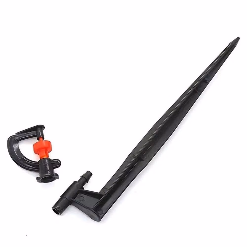 SPETLEK 20x Adjustable Drip Irrigation Spray Emitters with Spikes, Black, 100g – 4