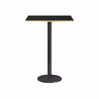 Dome Deco Marais Square Bar Table in Black Metal