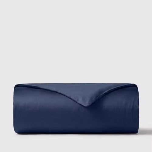 Bedable Cotton Sateen Duvet Cover, 460 Thread Count, Blue