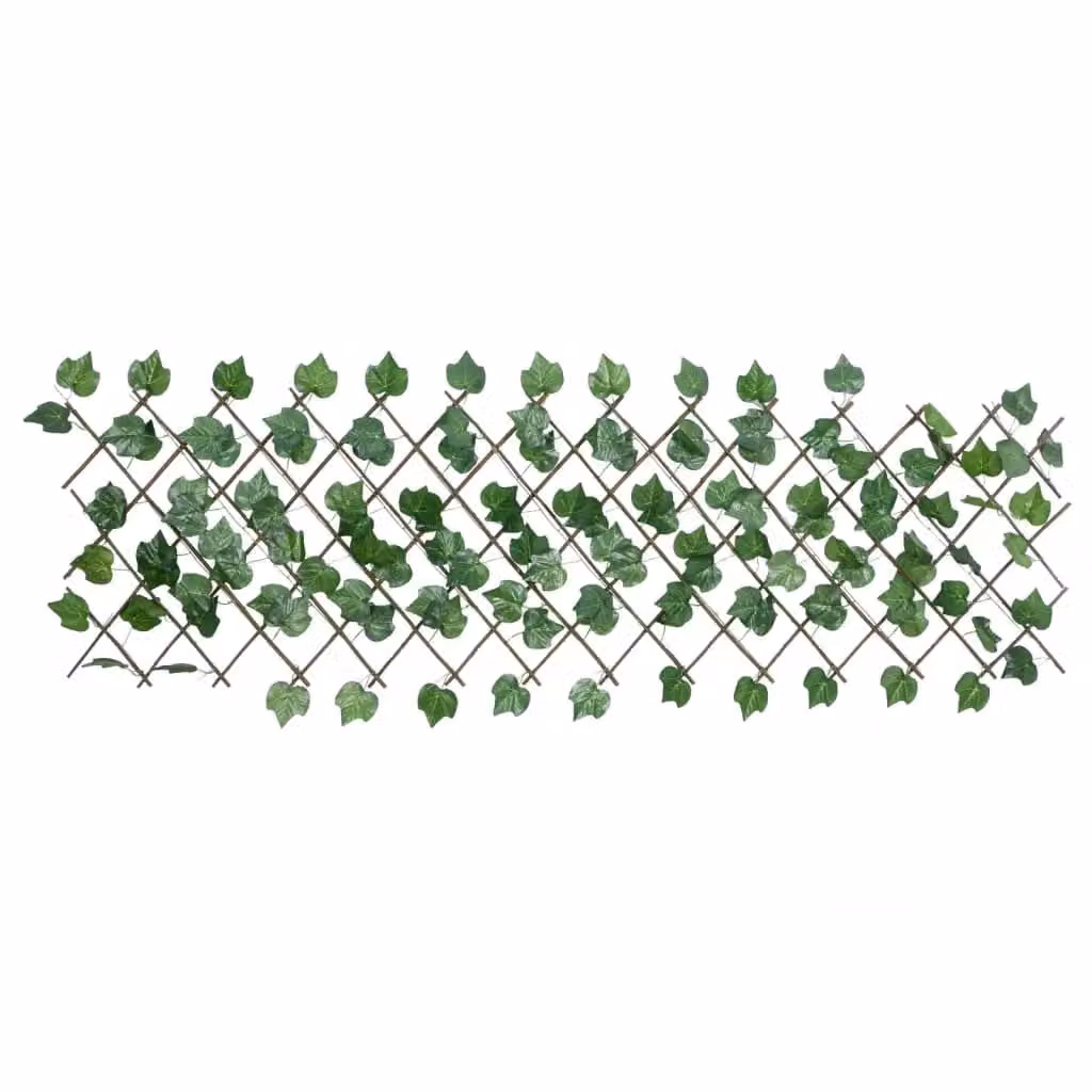 Berkfield Home Artificial Grape Leaf Trellis, Green, 5 Pieces, W: 60 cm, H: 190 cm – 4