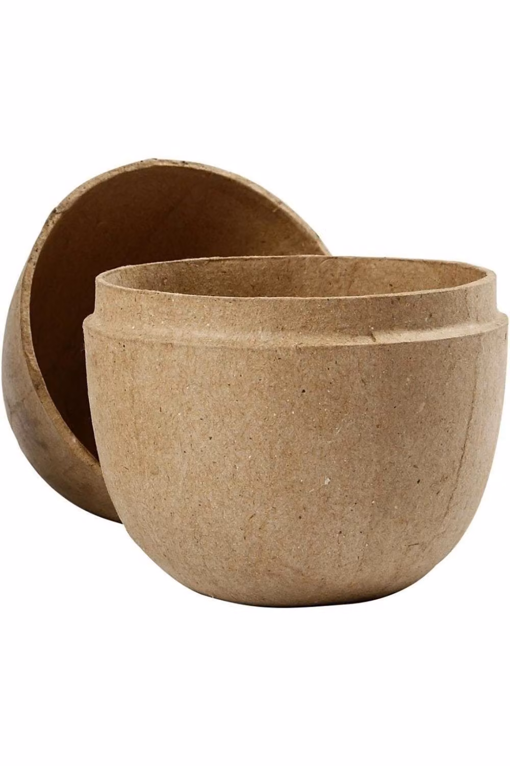 KDMD Two-piece Oval Egg Decor in Brown, H 12 cm, D 9 cm, 2 Pack – 2
