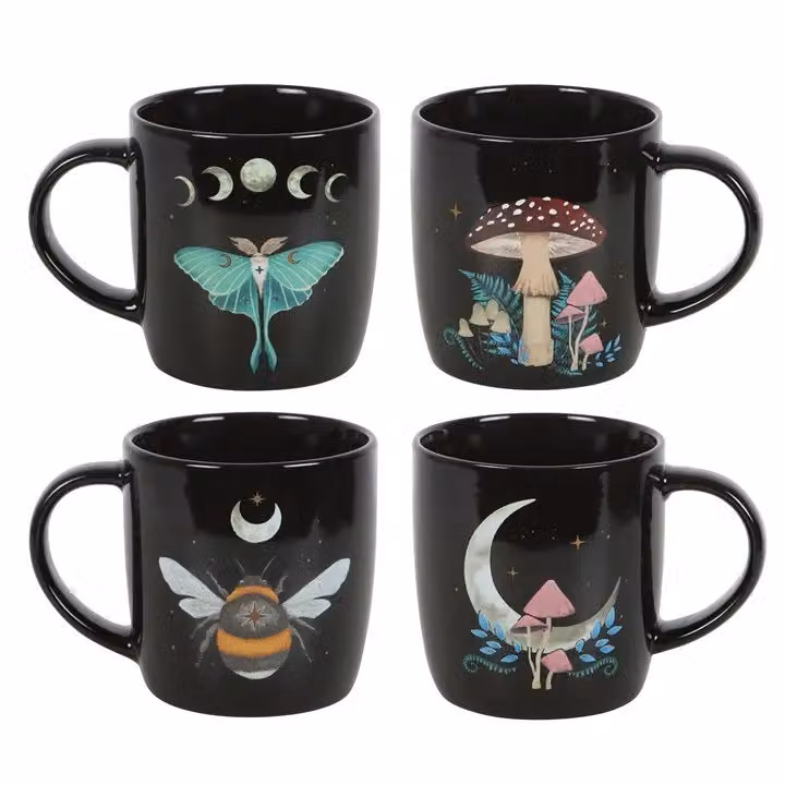 KDMD Dark Forest Set of 4 Mugs in Black – 2