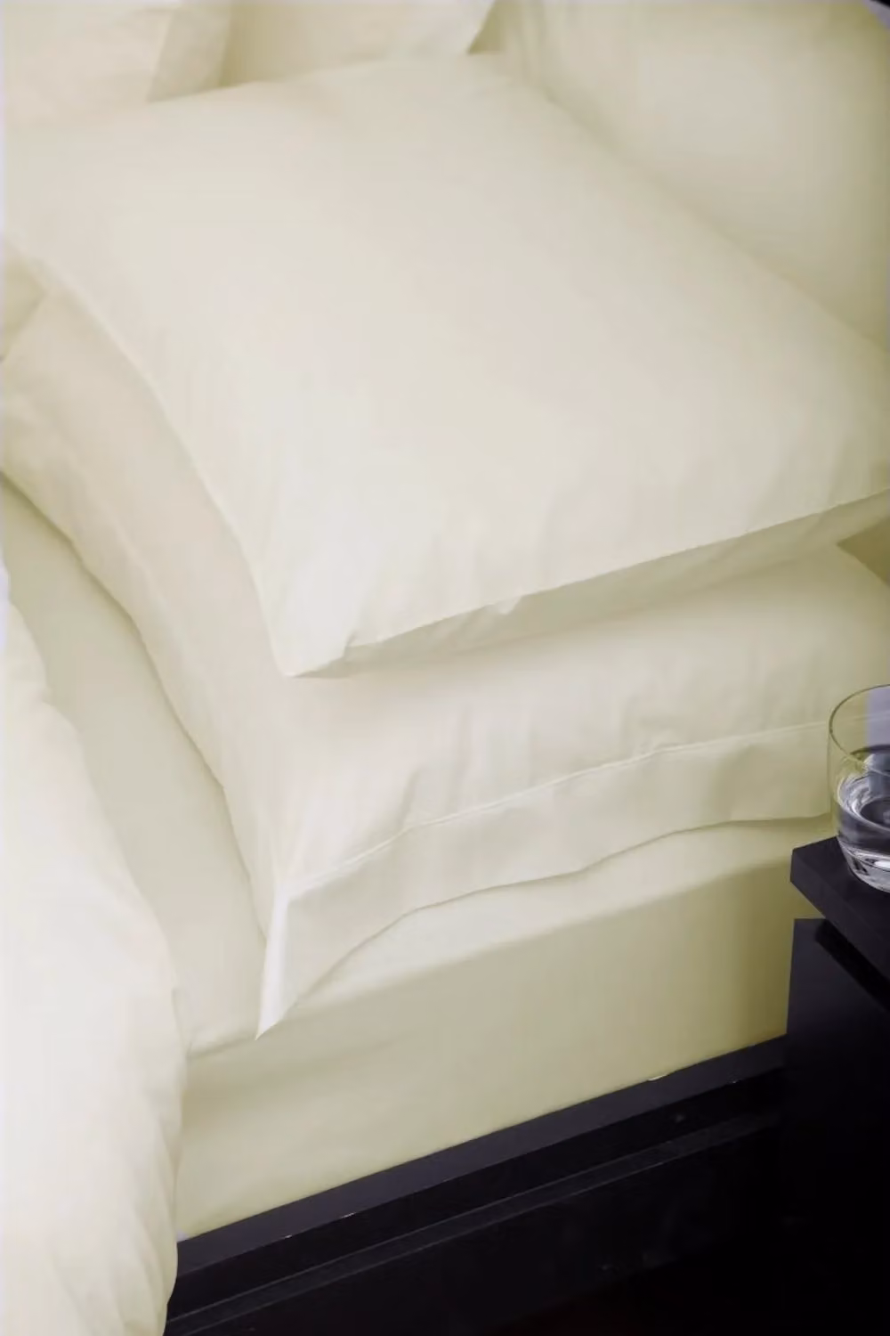 Martex Sestina 100% Cotton Percale Housewife Long Length Pillowcase Pair in Beige, W/H: 55 x 81 cm – 2