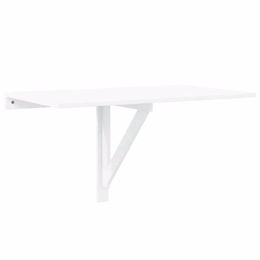 Berkfield Home Folding Wall Table in High Gloss White, W/D/H: 100 x 60 x 56 cm – 2