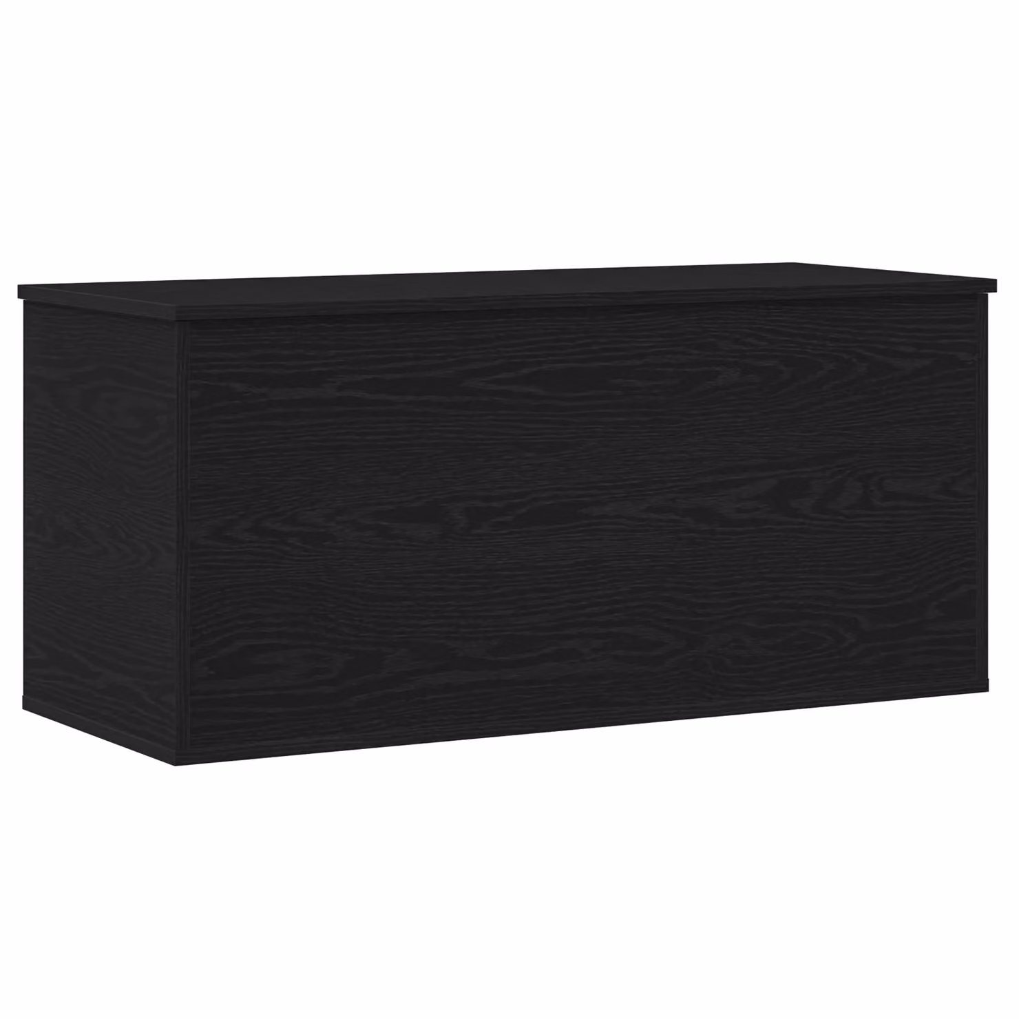Berkfield Home Storage Box with Lid in Black Oak, W/D/H: 100 x 42 x 46 cm – 2