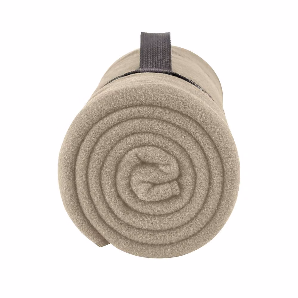 SOL'S Beige Plaid Fleece Blanket – 2