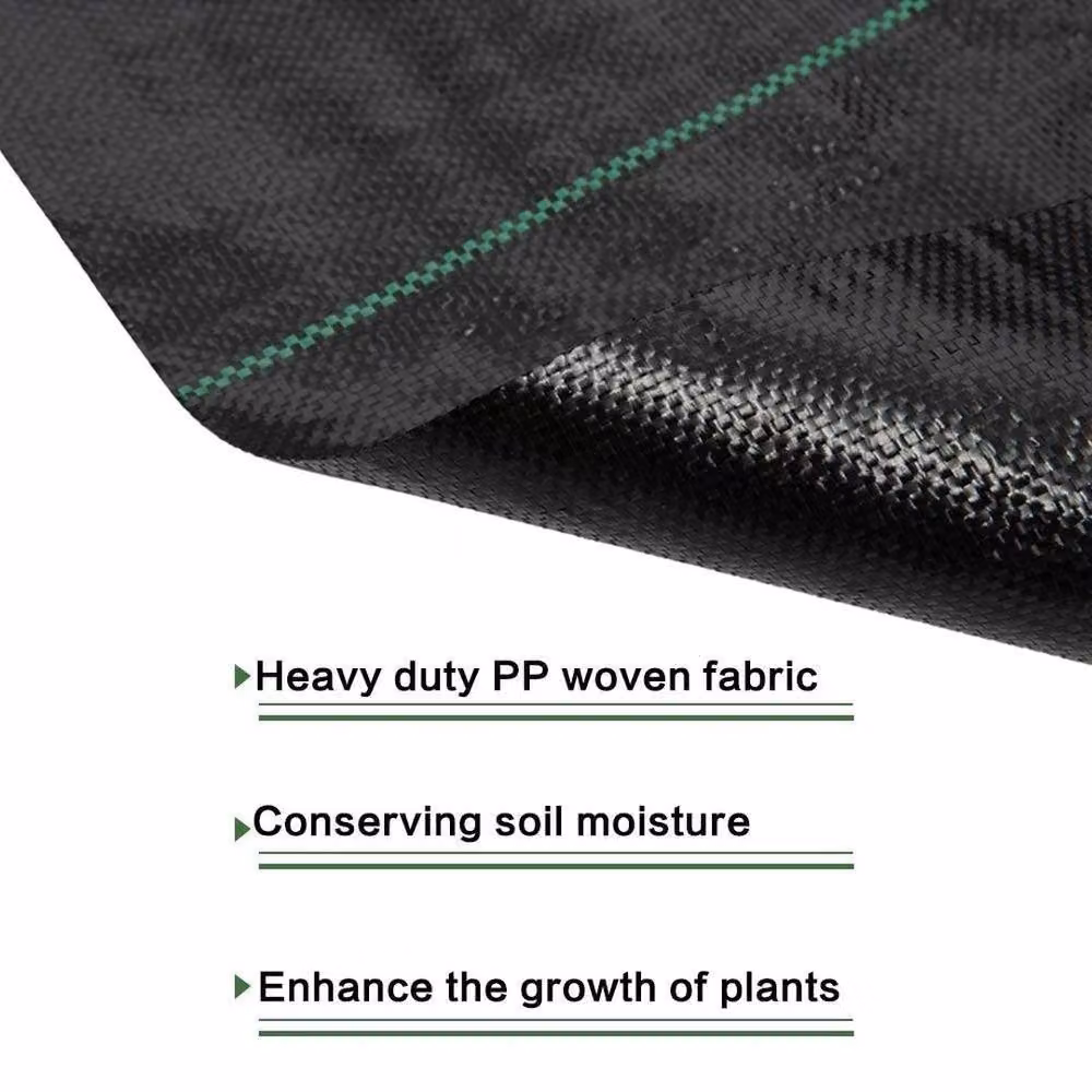 SPETLEK Heavy Duty Weed Control Fabric Membrane, Black, 1 x 10 m – 3