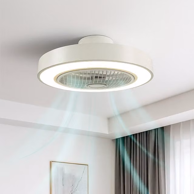 Jack Stonehouse Modern LED Ceiling Fan Light with Remote Control, White