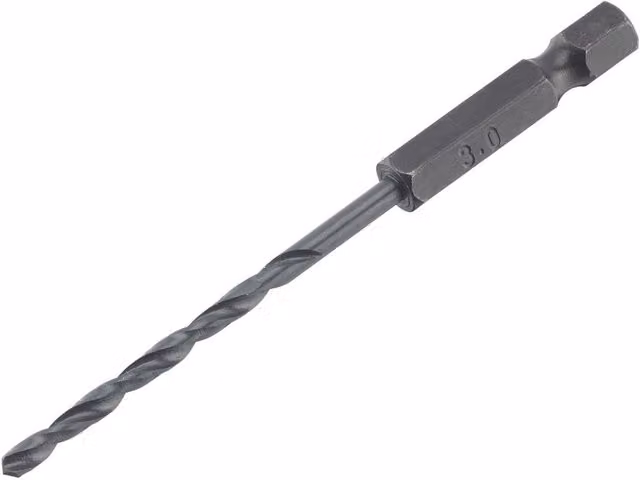IRWIN HSS Steel Twist Drill Bits with Hex Shank, Multicolour