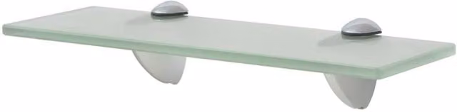 Berkfield Home Floating Glass Shelves, 2 Pack, Clear, W: 30 cm, D: 10 cm