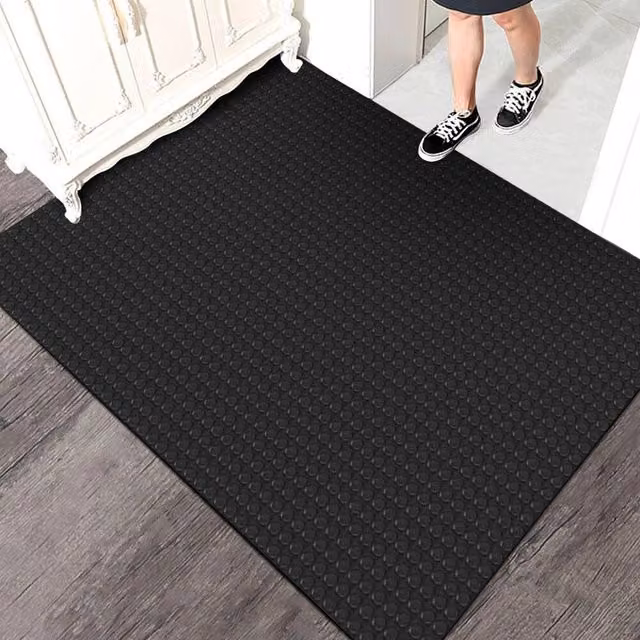 Hinsinc Black Commercial Rubber Floor Mat, Diameter: 100 cm – 1