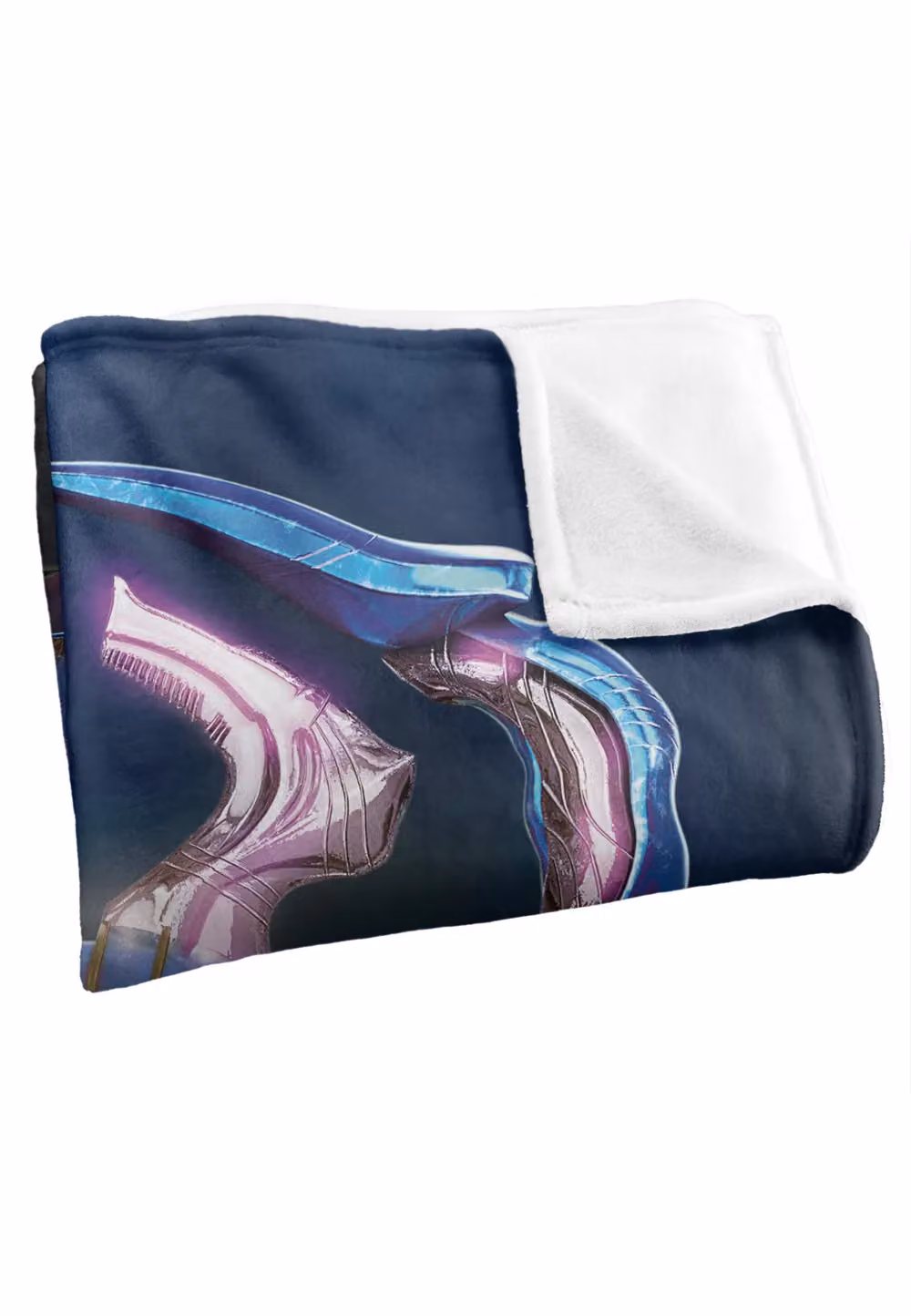 Blue Beetle (2023) Movie Logo Super Soft Throw Blanket, White, W: 152 cm, D: 127 cm – 3