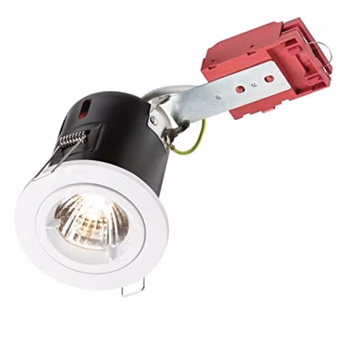 Netlighting White Recessed Fixed GU10 Downlight, 50W, 230V