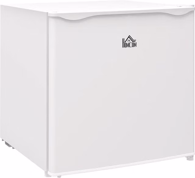 HOMCOM 35L Mini Upright Freezer with Reversible Door and Removable Shelf, White