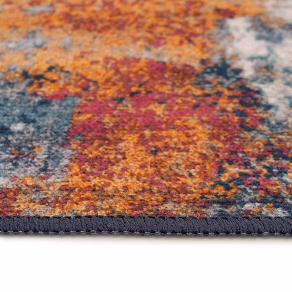 Kukoon Multicolour Abstract Machine Woven Washable Rug, W: 160 cm, L: 230 cm – 3